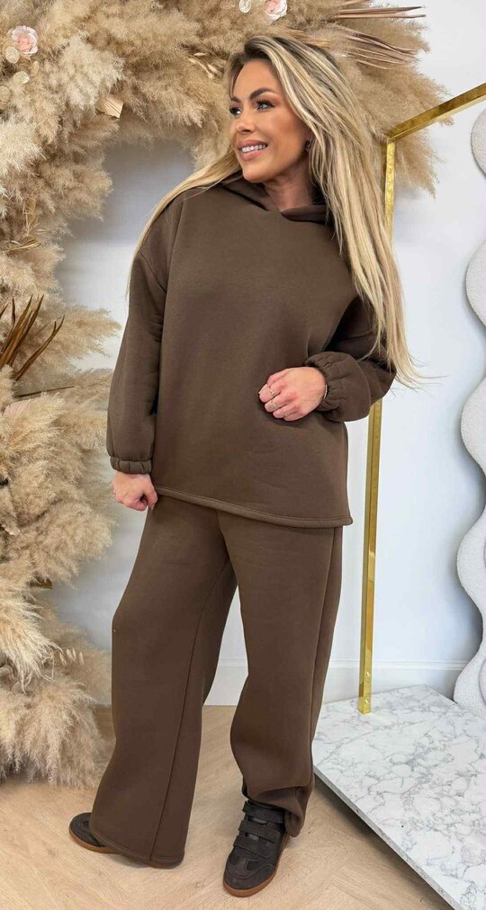 MEREL FLEECE JOG SET CHOCO