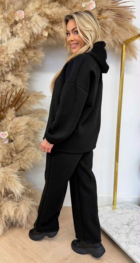 MEREL FLEECE JOG SET BLACK