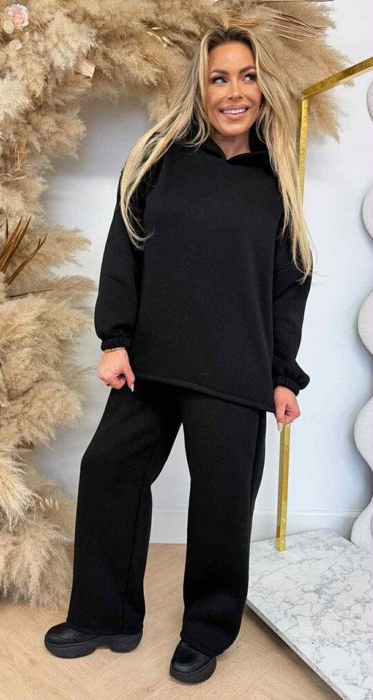 MEREL FLEECE JOG SET BLACK