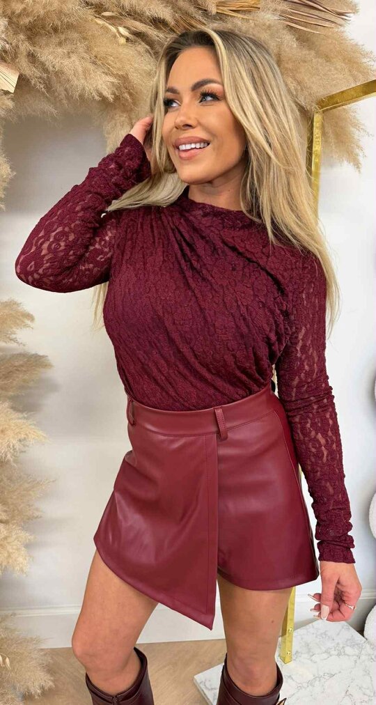 LUSTYLE FLOWER BODY BORDEAUX