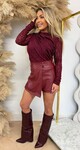 LUSTYLE FLOWER BODY BORDEAUX