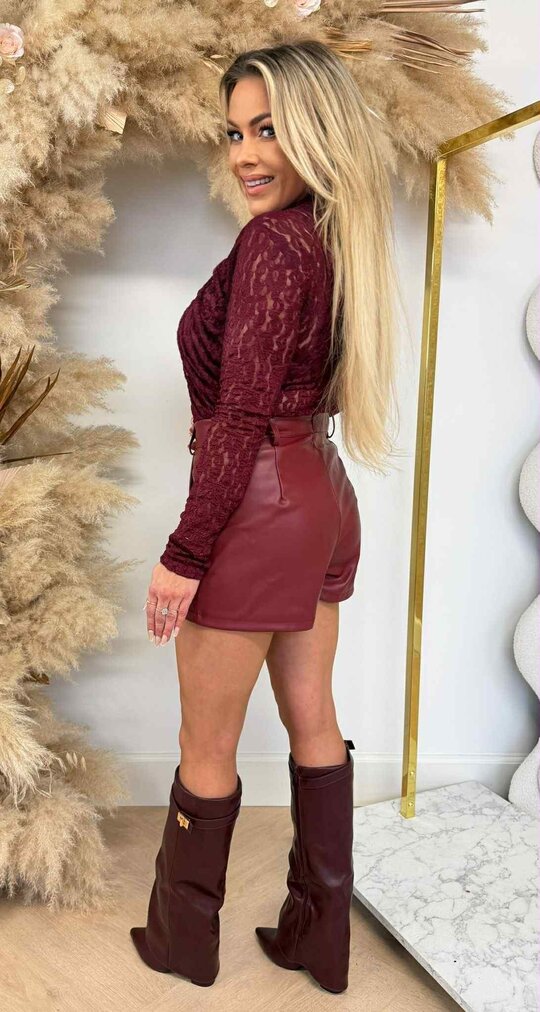 LUSTYLE FLOWER BODY BORDEAUX