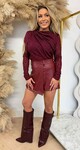 LUSTYLE FLOWER BODY BORDEAUX