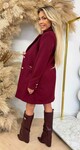 CHIQUE BUTTON TRENCHCOAT BORDEAUX