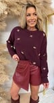 STARFISH SWEAT M963 BORDEAUX