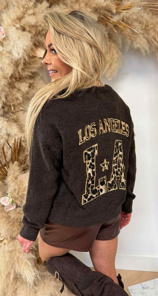 LA LEO STAR SWEAT SH705 CHOCO