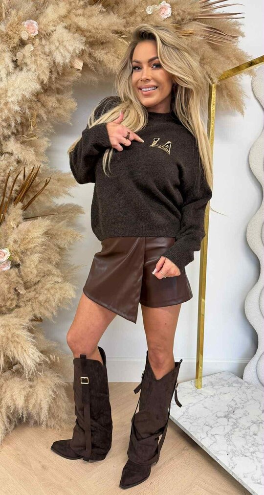LA LEO STAR SWEAT SH705 CHOCO