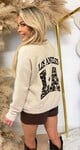 LA LEO STAR SWEAT SH705 BEIGE