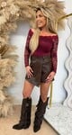LACE CUP BODY BORDEAUX