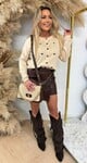 PARI HARTJES VEST/SWEAT 9141 BEIGE