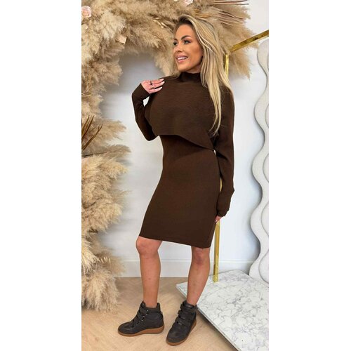 TWO PIECE DRESS + SWEATER CHOCO TWO PIECE DRESS + SWEATER CHOCO