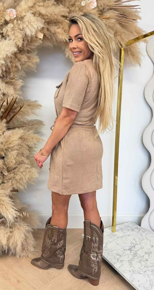 SUEDINE CUTIE DRESS 2954 BEIGE
