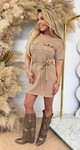 SUEDINE CUTIE DRESS 2954 BEIGE