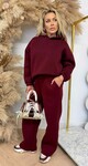 MEREL FLEECE JOG SET BORDEAUX