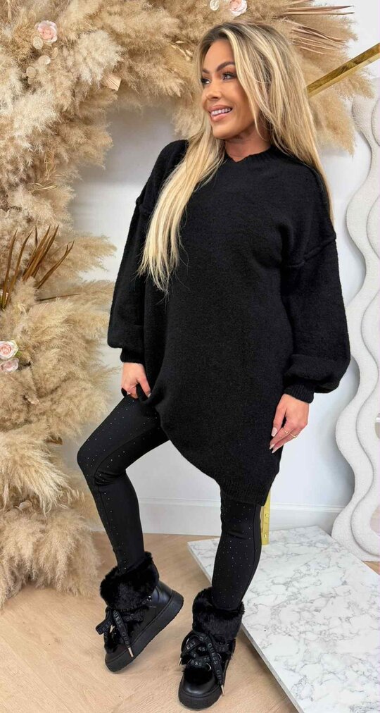 NEW COLLECTION STIKSEL LONG SWEAT BLACK
