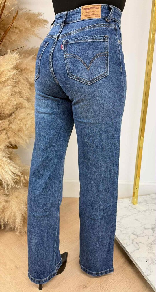 LEVI INSPIRED STRAIGHT LEG JEANS 2225 DENIMBLUE