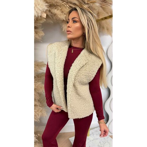 MUSTY TEDDY GILET BEIGE MUSTY TEDDY GILET BEIGE