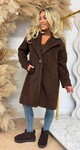 SUPER SOFT TEDDY COAT CHOCO
