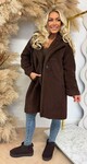SUPER SOFT TEDDY COAT CHOCO