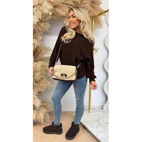 BASIC KNITTED SWEATER CHOCO BASIC KNITTED SWEATER CHOCO