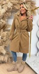 PERFECT BELT COAT CAMEL