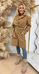 PERFECT BELT COAT CAMEL