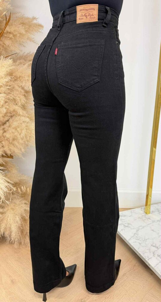 FLARED JEANS 6336 BLACK