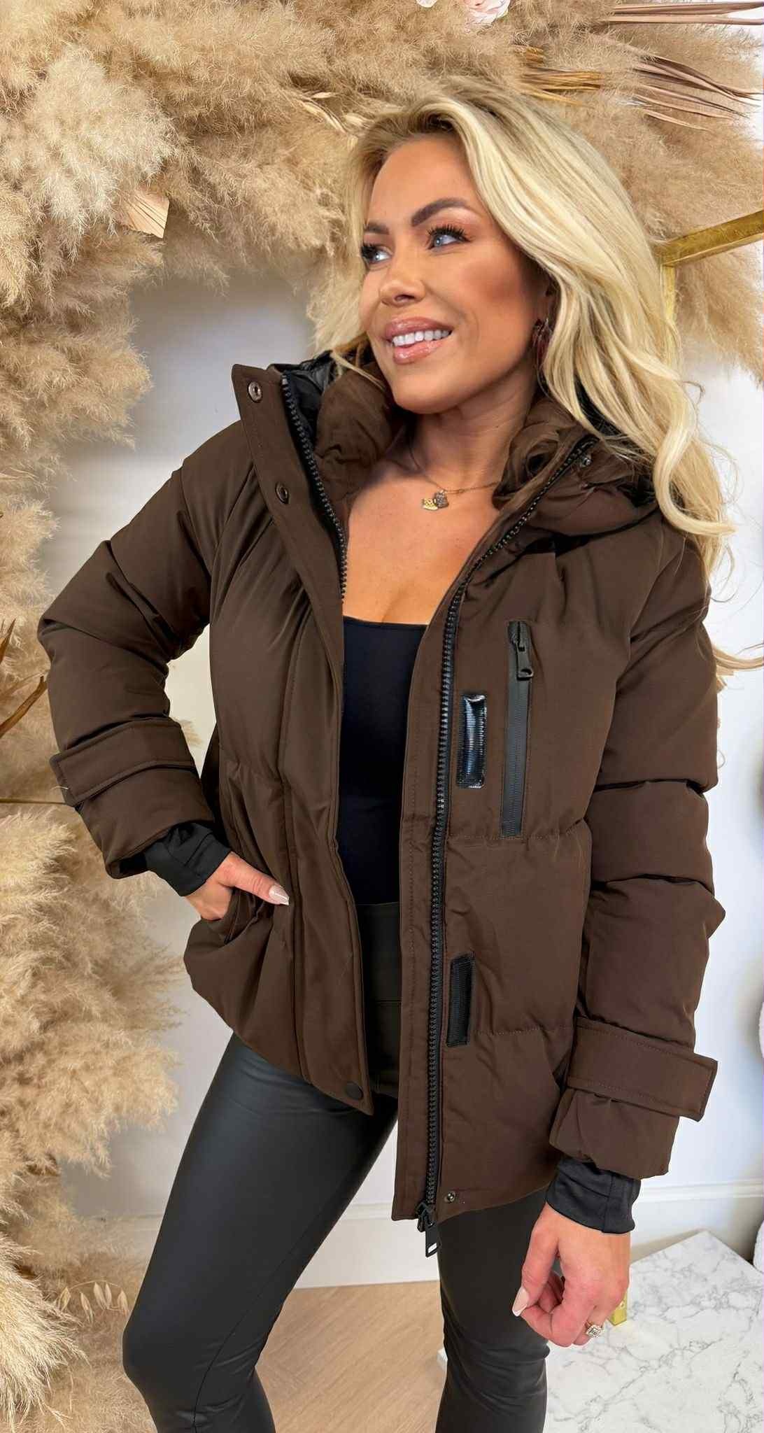 BESTSELLER WINTERJACKET SHORT 7588 CHOCO