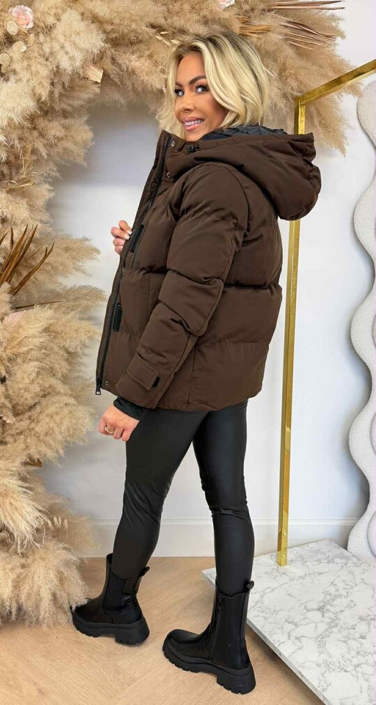 BESTSELLER WINTERJACKET SHORT 7588 CHOCO