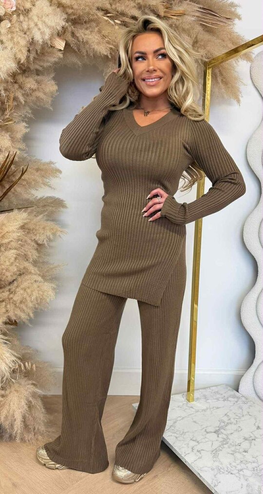 RIB COMFY SET NEW 5745 BROWN