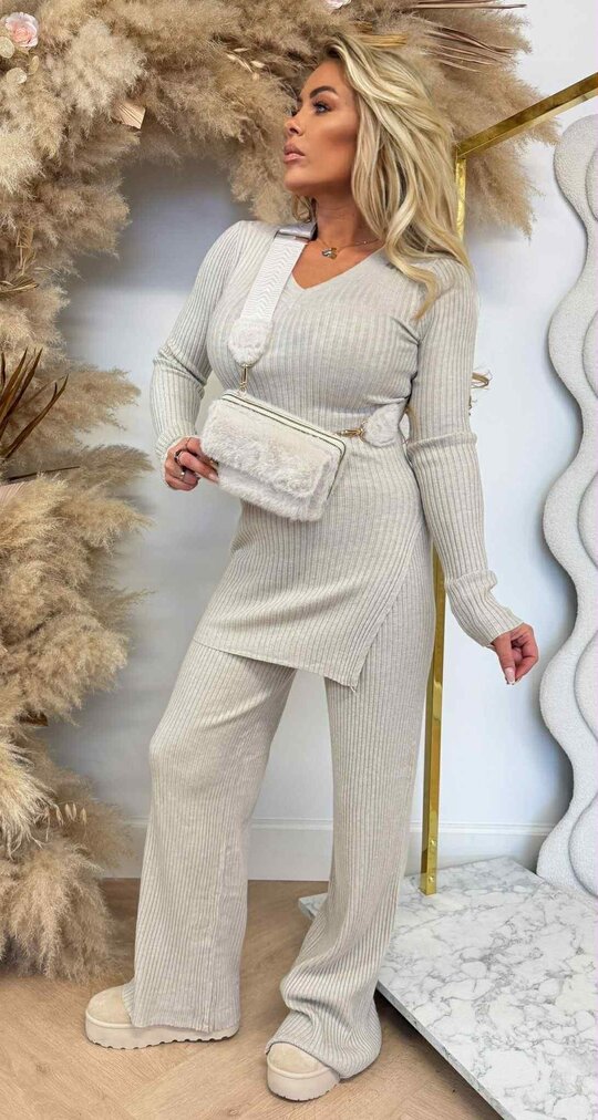 RIB COMFY SET NEW 5745 BEIGE