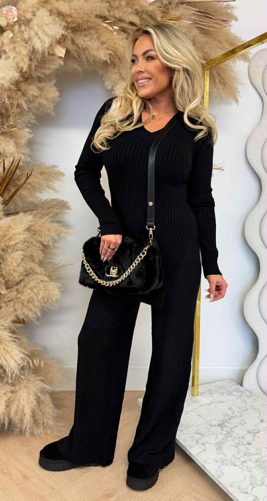 RIB COMFY SET NEW 5745 BLACK