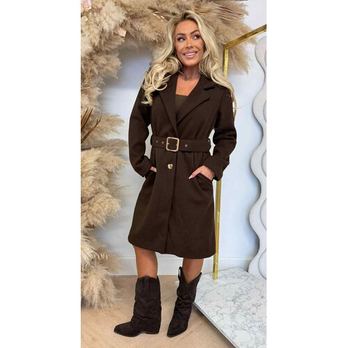 PERFECT BELT COAT CHOCO PERFECT BELT COAT CHOCO