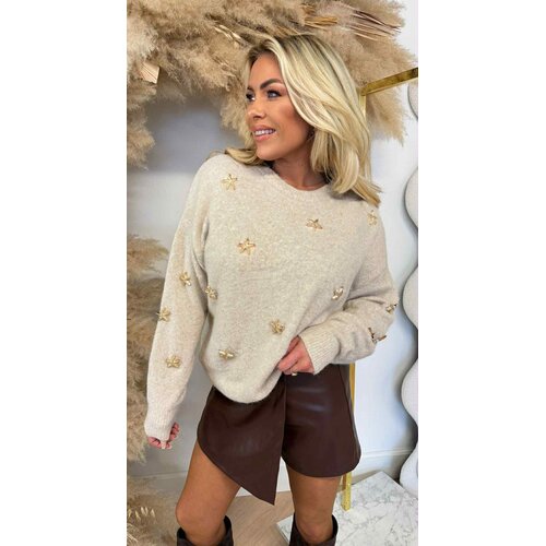 STARS GOLDIE SWEAT 983 BEIGE STARS GOLDIE SWEAT 983 BEIGE