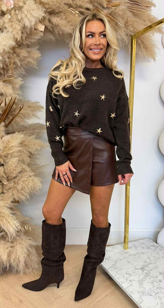 STARS GOLDIE SWEAT 983 CHOCO