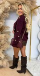 STARS GOLDIE SWEAT 983 BORDEAUX