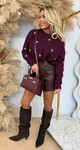 STARS GOLDIE SWEAT 983 BORDEAUX