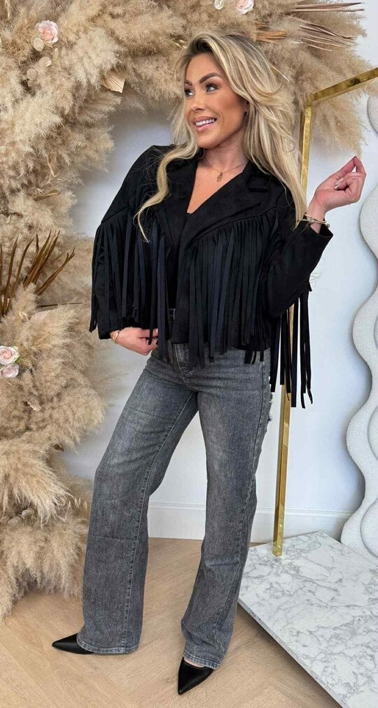 WESTERN GIRL JACKET BLACK