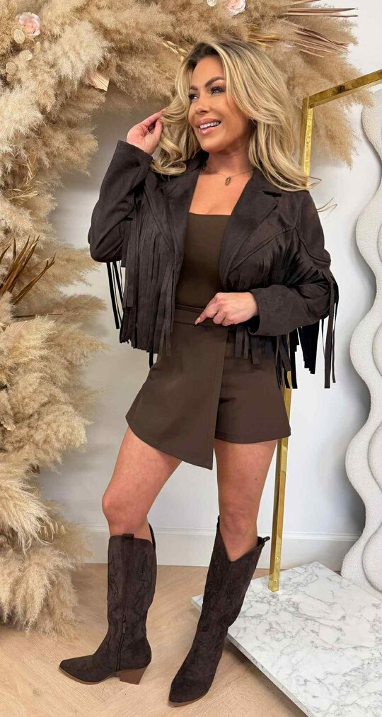 WESTERN GIRL JACKET CHOCO