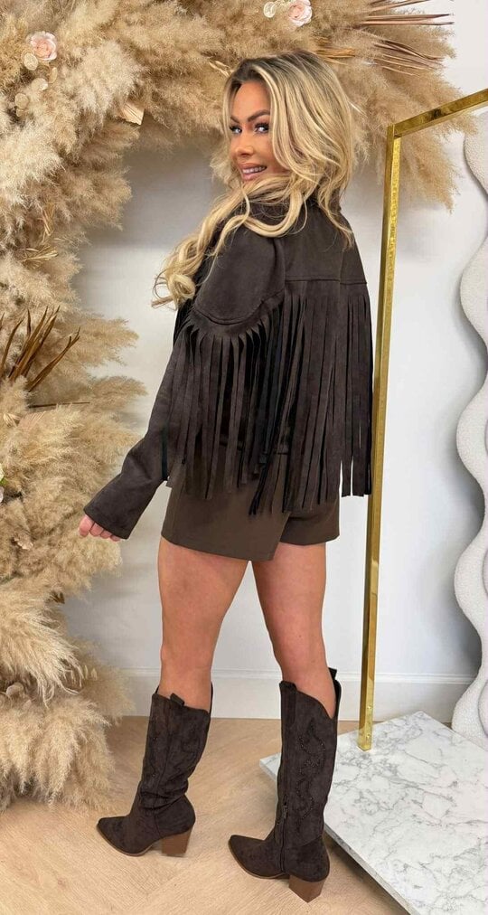 WESTERN GIRL JACKET CHOCO