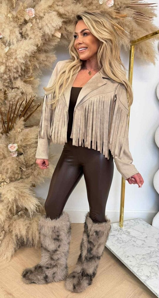 WESTERN GIRL JACKET BEIGE