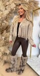 WESTERN GIRL JACKET BEIGE