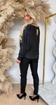 LUREX SPARKLE SWEAT BLACK