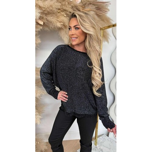 LUREX SPARKLE SWEAT BLACK LUREX SPARKLE SWEAT BLACK