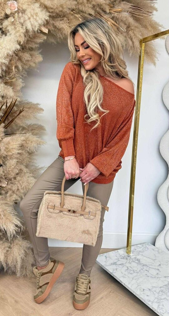 LUREX SPARKLE SWEAT ROEST