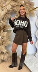SOHO STUDS SWEAT AM862 CHOCO
