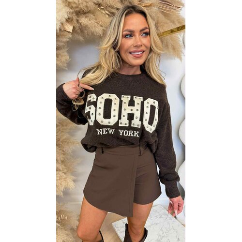 SOHO STUDS SWEAT AM862 CHOCO SOHO STUDS SWEAT AM862 CHOCO