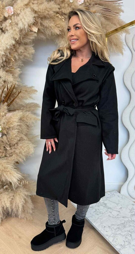STEFIE LUS COAT BLACK