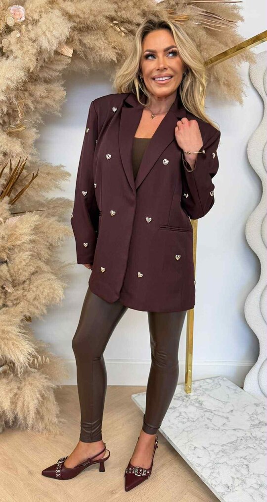 LUXURY HARTJES BLAZER L062 BORDEAUX
