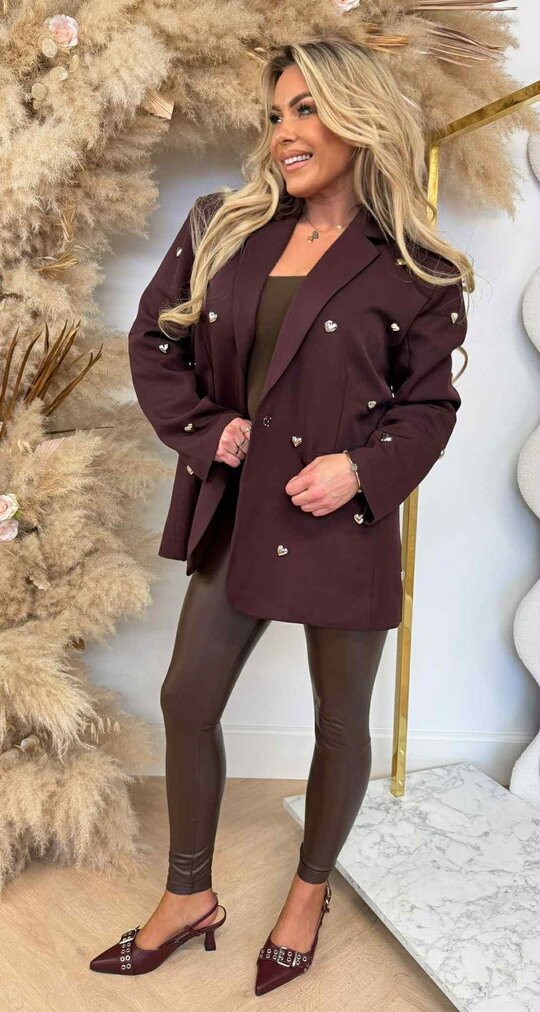 LUXURY HARTJES BLAZER L062 BORDEAUX